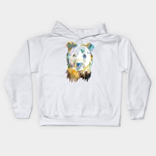 Watercolor Bear Kids Hoodie